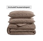 Dekbed Zonder Overtrek - Taupe/Bruin Velvet Lazy