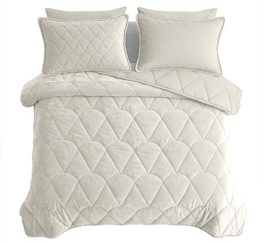 Dekbed Zonder Overtrek - Beige Velvet Lazy