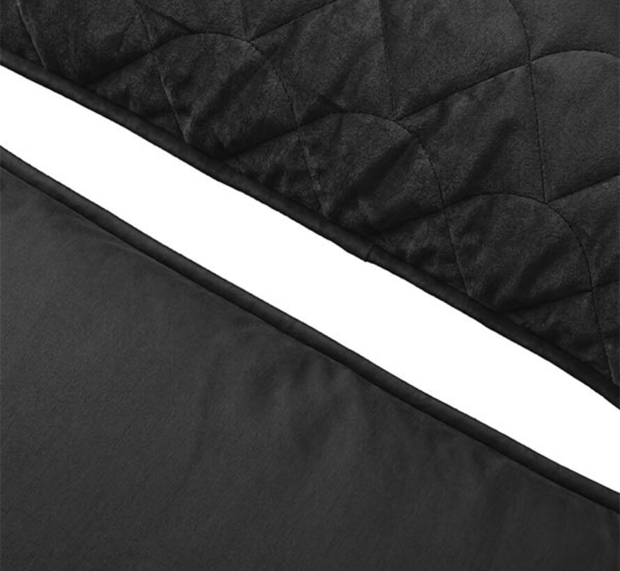 Dekbed Zonder Overtrek - Zwart Velvet Lazy