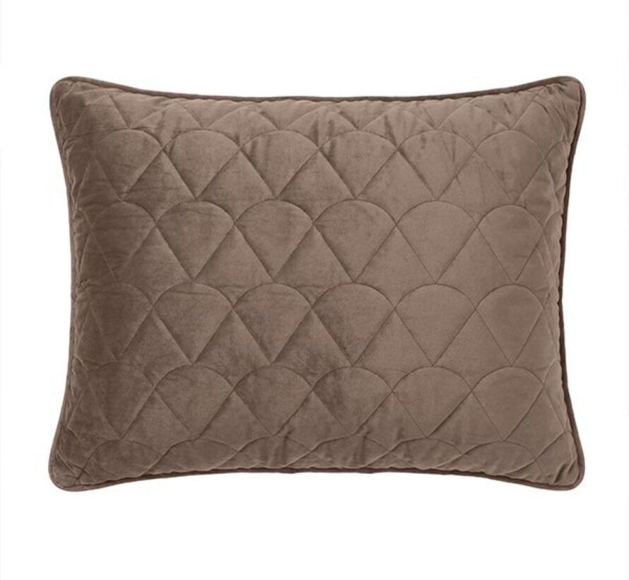 Dekbed Zonder Overtrek - Taupe/Bruin Velvet Lazy
