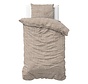 Vintage - Zand Katoen Dekbedovertrek