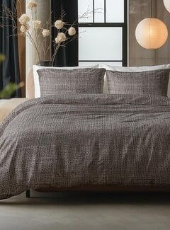 Sleeptime Pure Vintage - Bruin/Taupe Katoen Dekbedovertrek