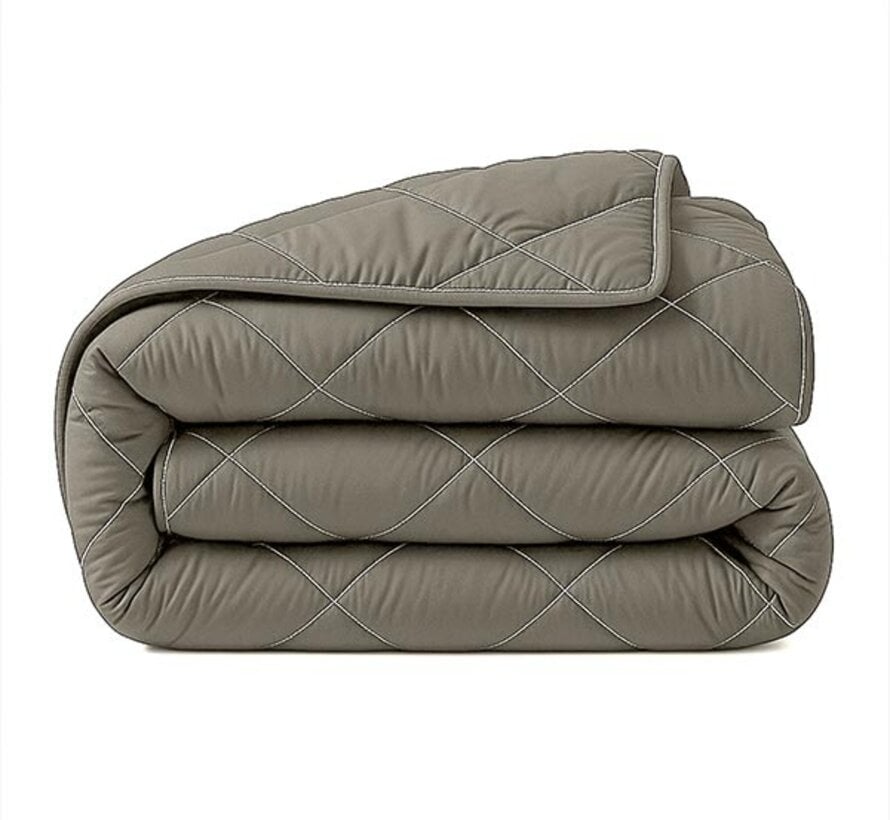Dekbed Zonder Overtrek - Kaki Diamond Lazy