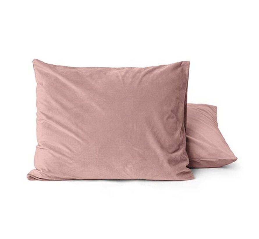 2-Pack: Kussenslopen - Velvet - Oud Roze