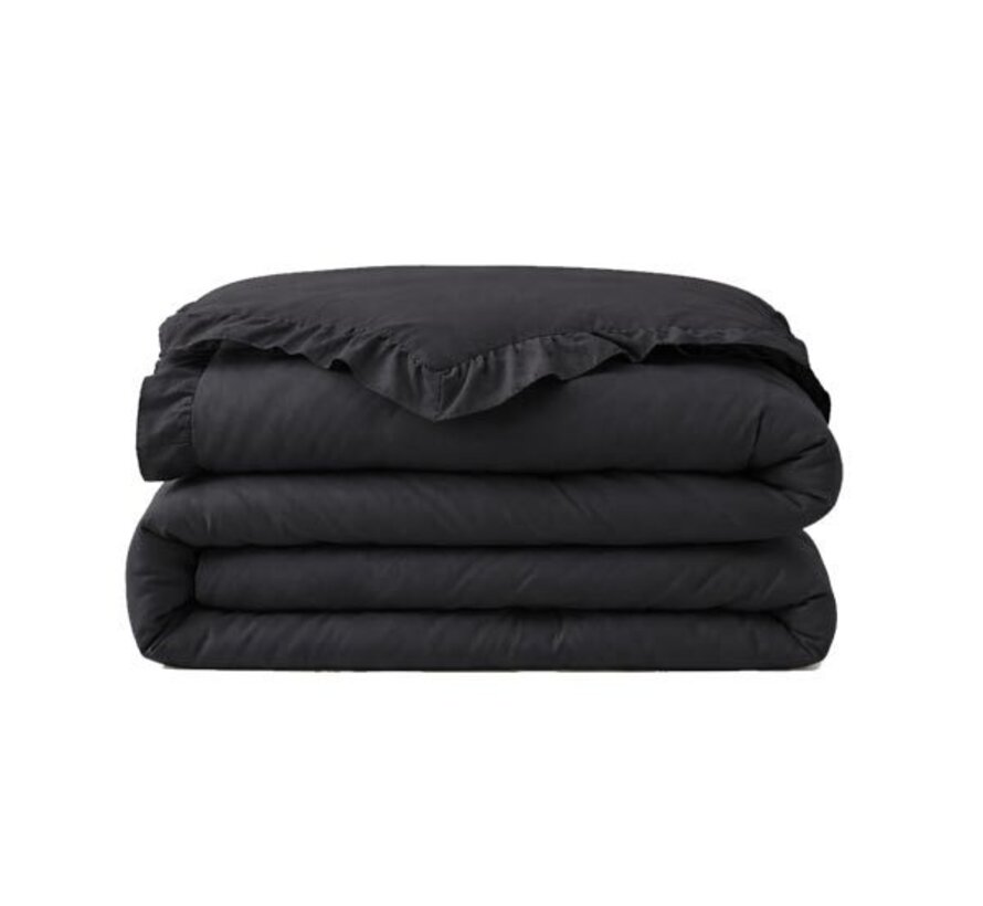 Dekbed Zonder Overtrek - Antraciet Ruffles Lazy