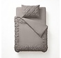 Border Pintuck - Taupe/Grijs Dekbedovertrek