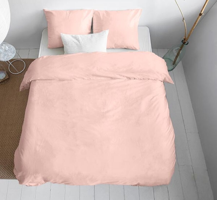 Luxe Katoen-Satijn - Roze Dekbedovertrek