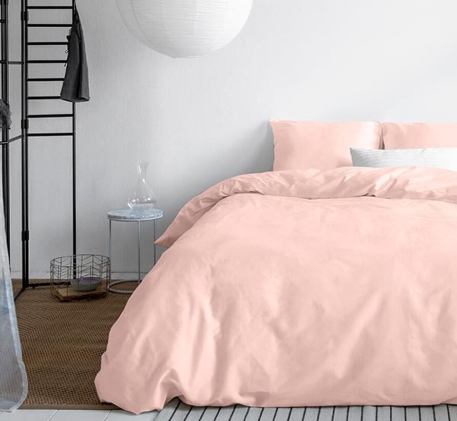 Luxe Katoen-Satijn - Roze Dekbedovertrek