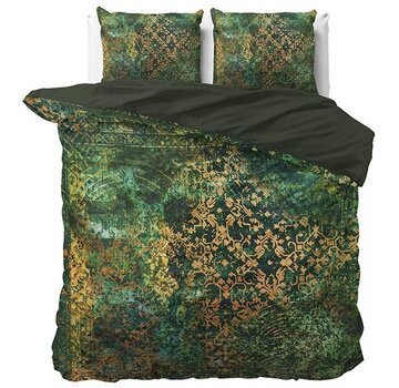 Dreamhouse Satin WILD Venni - Groen Dekbedovertrek
