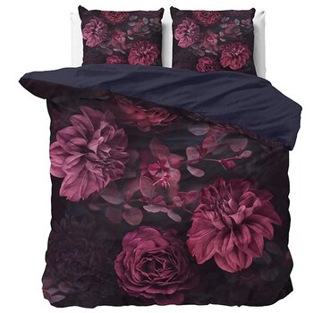 Dreamhouse Satin WILD Canberra - Zwart/Rood Dekbedovertrek