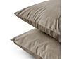 2-Pack: Kussenslopen - Velvet - Taupe/Grijs
