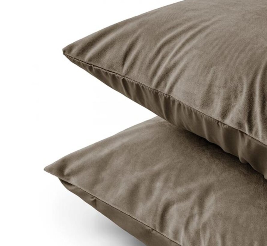 2-Pack: Kussenslopen - Velvet - Taupe