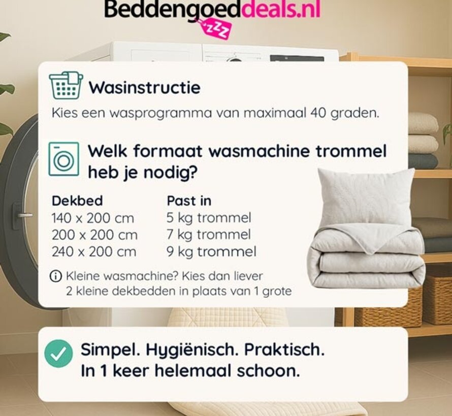 Dekbed Zonder Overtrek - Beige Rafa Lazy
