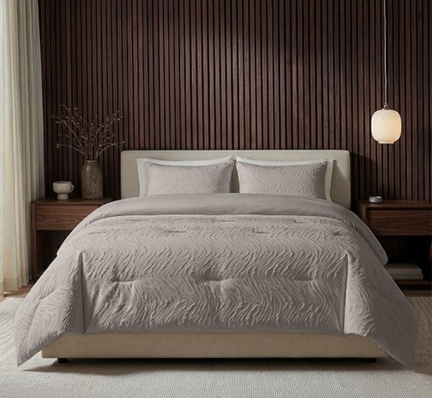 Dekbed Zonder Overtrek - Taupe Salva Lazy