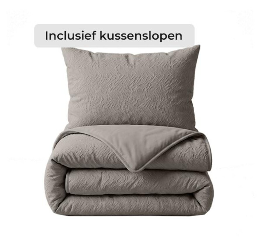 Dekbed Zonder Overtrek - Taupe Salva Lazy