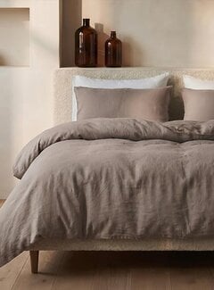 Dreamhouse Stone Washed - Taupe Katoen Dekbedovertrek