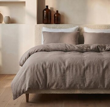 Dreamhouse Stone Washed - Taupe Katoen Dekbedovertrek