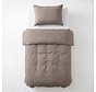 Stone Washed - Taupe Katoen Dekbedovertrek