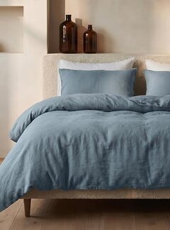 Dreamhouse Stone Washed - Blauw Katoen Dekbedovertrek