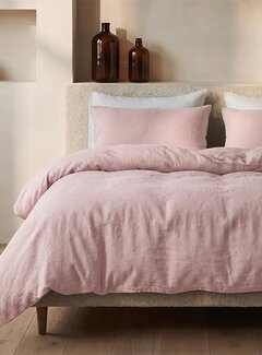 Dreamhouse Stone Washed - Roze Katoen Dekbedovertrek