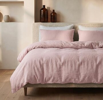 Dreamhouse Stone Washed - Roze Katoen Dekbedovertrek