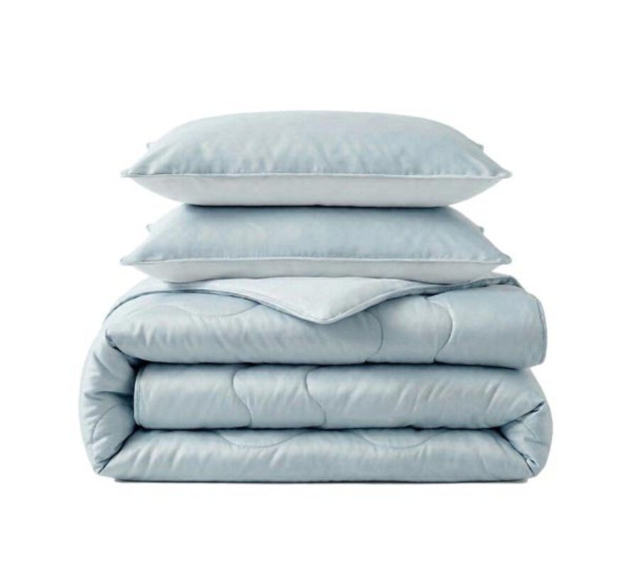 Dekbed Zonder Overtrek - Verkoelende Blue Cell Lazy - Blauw
