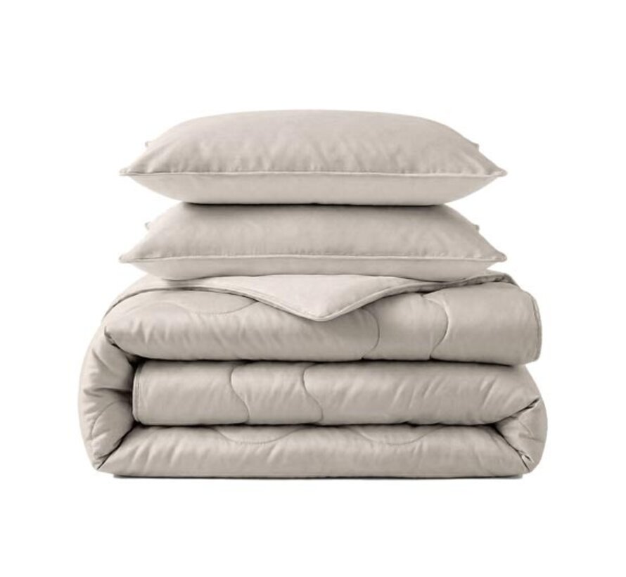 Dekbed Zonder Overtrek - Verkoelende Blue Cell Lazy - Taupe