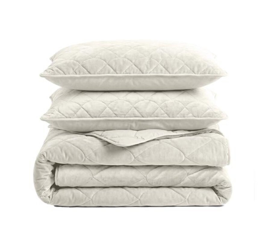 Dekbed Zonder Overtrek - Beige Velvet Lazy