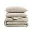 Dekbed Zonder Overtrek - Taupe/Grijs Velvet Lazy
