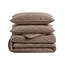 Dekbed Zonder Overtrek - Taupe/Bruin Velvet Lazy