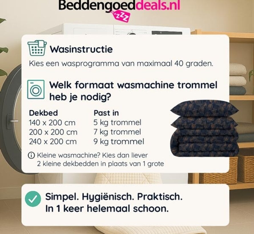 Dekbed Zonder Overtrek - Dotted Petals