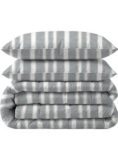 Whitelabel Dekbed Zonder Overtrek - Divided Grey