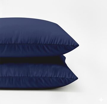 Whitelabel 2-Pack: Kussenslopen - Donkerblauw
