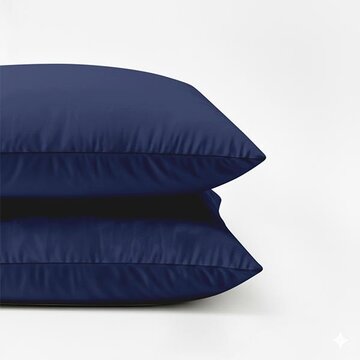 Whitelabel 2-Pack: Kussenslopen - Donkerblauw