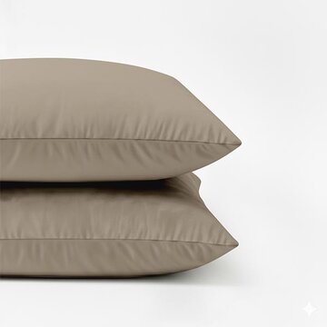 Whitelabel 2-Pack: Kussenslopen - Taupe
