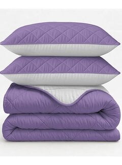 Sleeptime Dekbed Zonder Overtrek - Gebroken Wit/Lavendel Lazy
