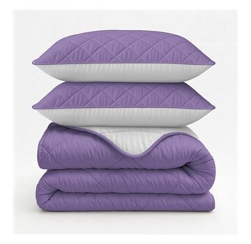 Sleeptime Dekbed Zonder Overtrek - Gebroken Wit/Lavendel Lazy