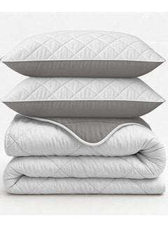 Sleeptime Dekbed Zonder Overtrek - Gebroken Wit/Taupe Lazy