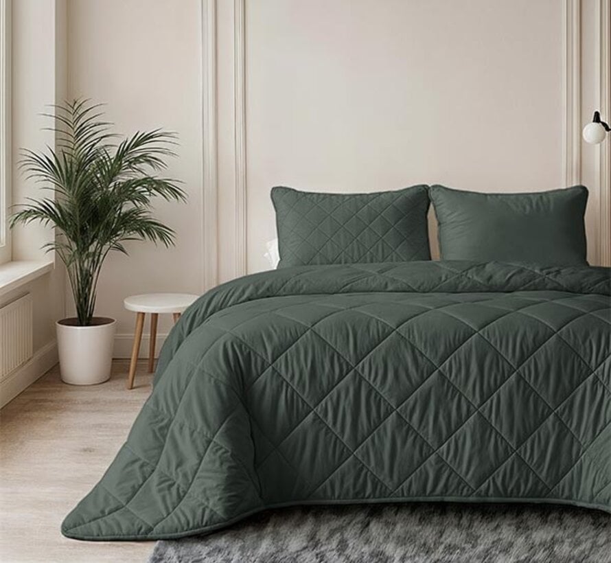 Dekbed Zonder Overtrek - Groen Lazy