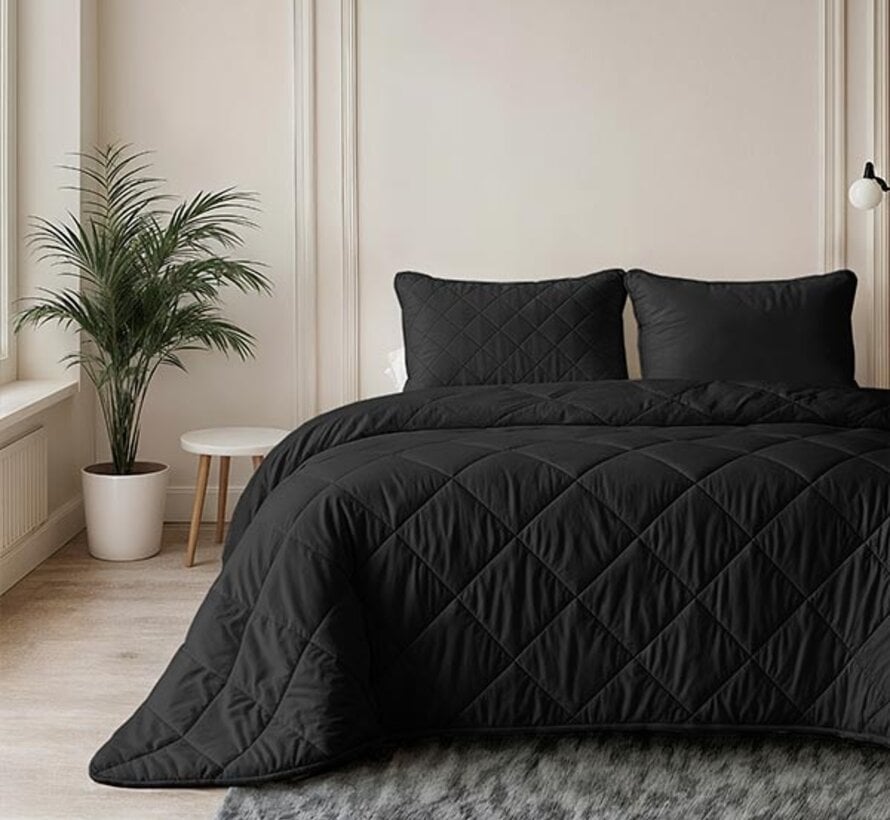 Dekbed Zonder Overtrek - Zwart Lazy