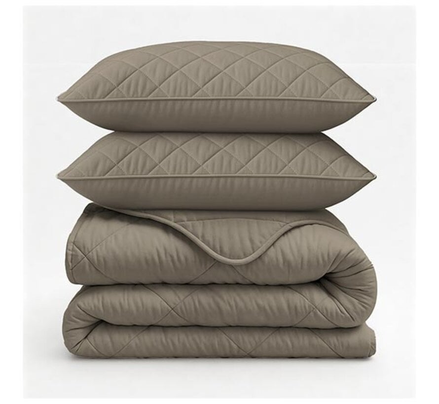 Dekbed Zonder Overtrek - Taupe Lazy