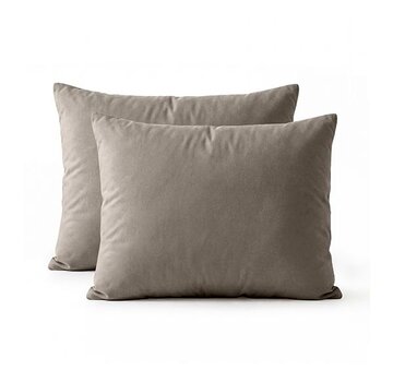 Primaviera Deluxe 2-Pack: Kussenslopen - Taupe/Bruin Perkaal Katoen
