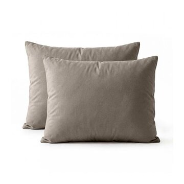 Primaviera Deluxe 2-Pack: Kussenslopen - Taupe/Bruin Perkaal Katoen
