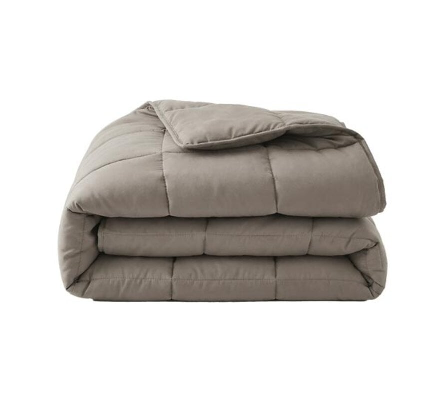 Dekbed Zonder Overtrek - Taupe/Bruin Perkaal Katoen - Lazy