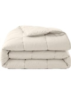 Primaviera Deluxe Dekbed Zonder Overtrek - Beige Perkaal Katoen - Lazy