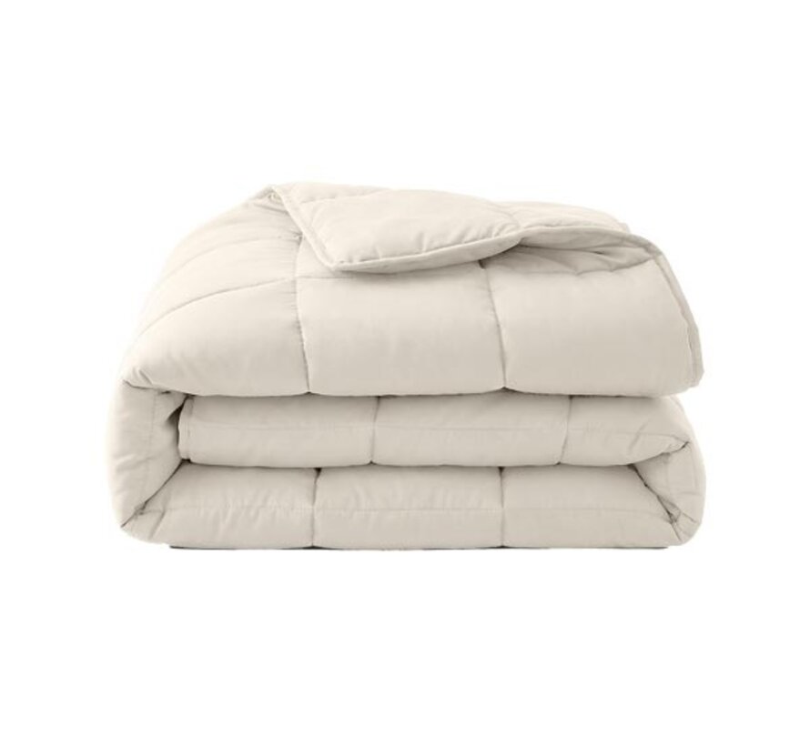 Dekbed Zonder Overtrek - Beige Perkaal Katoen - Lazy