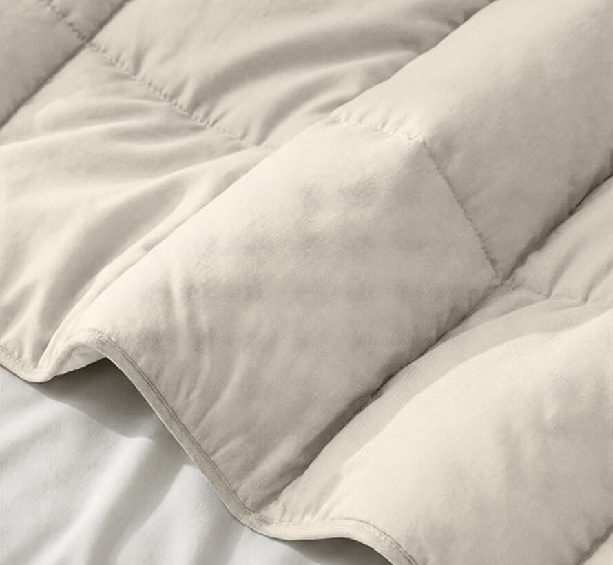 Dekbed Zonder Overtrek - Beige Perkaal Katoen - Lazy