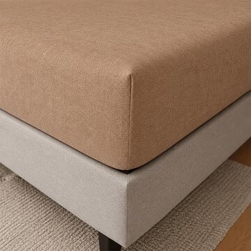 Whitelabel Hoeslaken - Enkel Jersey - Taupe/Camel