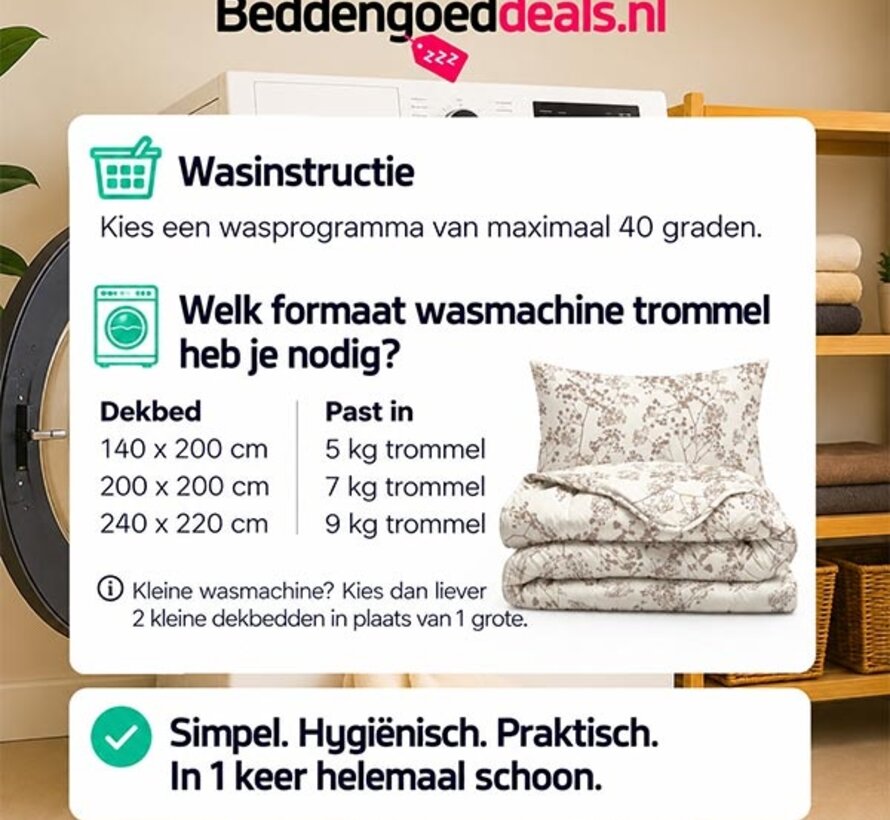 Dekbed Zonder Overtrek - Fir - Lazy
