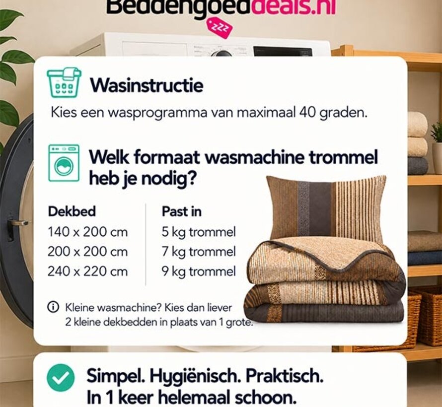 Dekbed Zonder Overtrek - Marina - Lazy